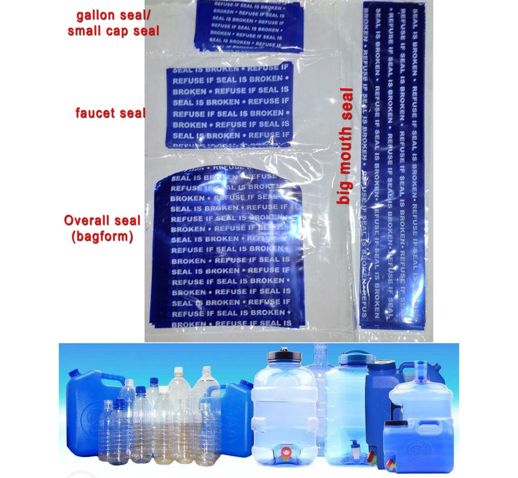 1000pcs water station cap seal for 5 gallon round and slim container