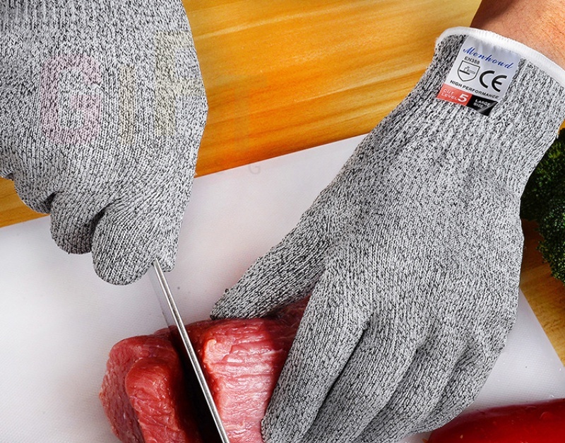 【SG Ready Stock】🥊 Grade 5 HPPE Cut Resistant Gloves Kitchen Food Grade