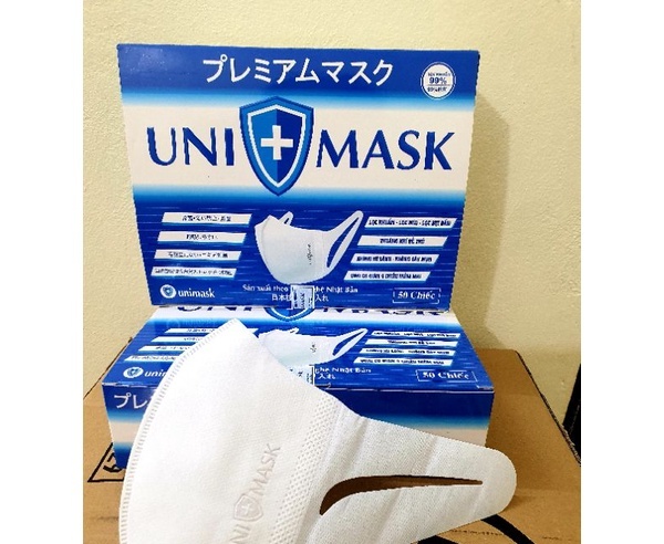 Hộp 50 chiếc Khẩu Trang y tế 3D Mask hiệu UniMask