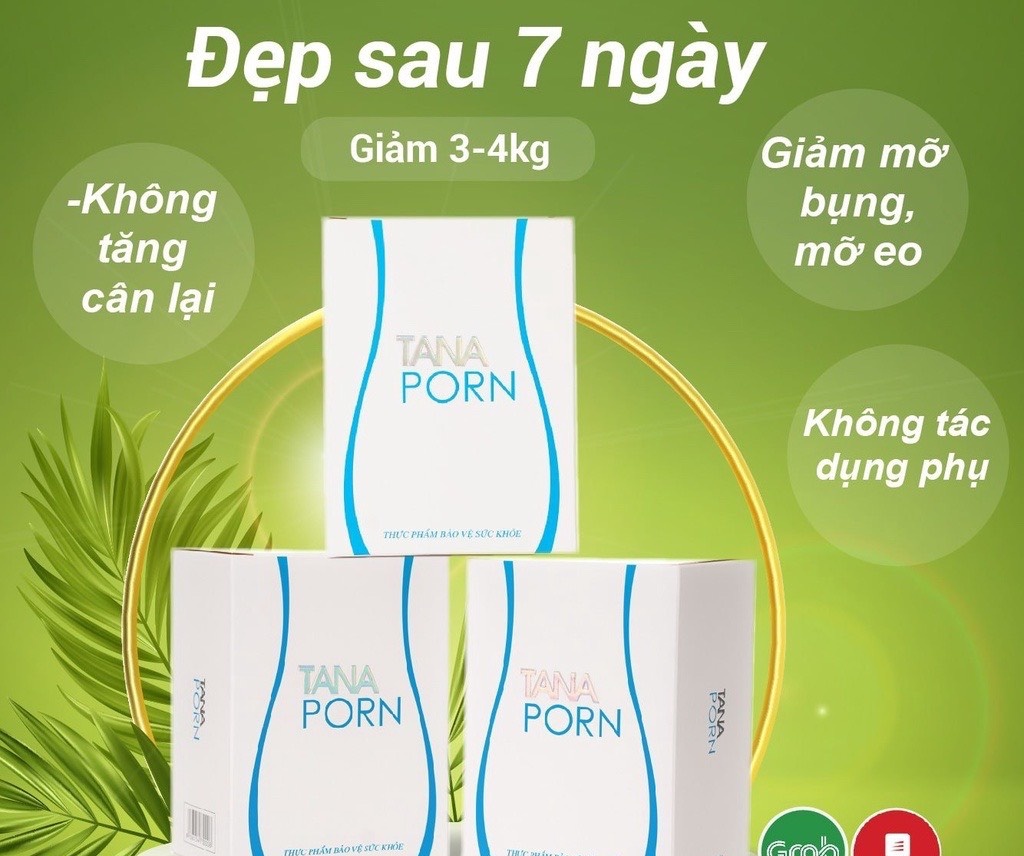 Viên uống giảm cân Tanaporn 18 Hỗ trợ giảm cân nhanh hiệu quả không gây tác dụng phụ cho cơ địa nhờn